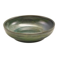 Aqua Green Terra Porcelain Coupe Bowl